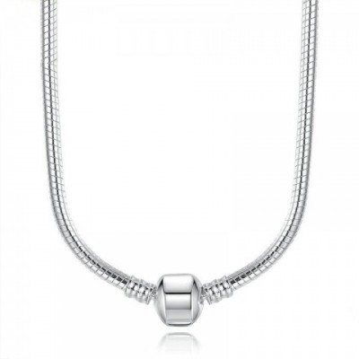 S925 Silver Heart Pendant Necklace - Unisex Cuban Link Chain Jewelry