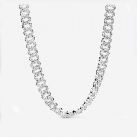 S925 Silver Heart Pendant Necklace - Unisex Cuban Link Chain Jewelry