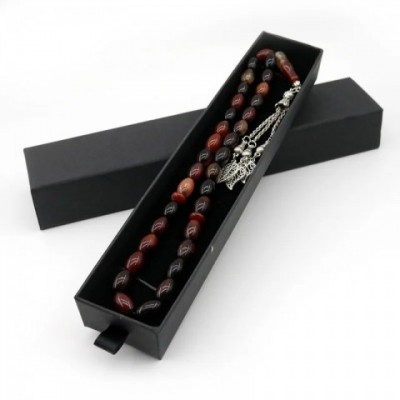Natural Agate Prayer Beads 8*12mm for Men