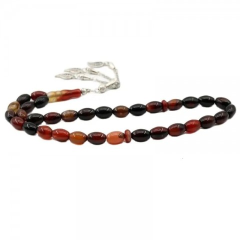 Natural Agate Prayer Beads 8*12mm for Men