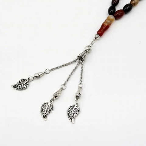 Natural Agate Prayer Beads 8*12mm for Men
