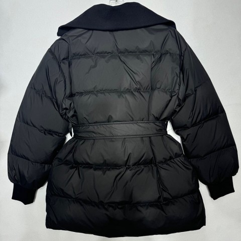 Women's Stylish Down Jacket with Belt for Winter Warmth