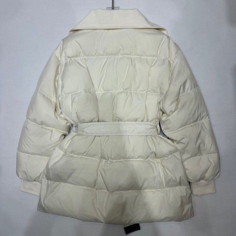 Women's Stylish Down Jacket with Belt for Winter Warmth