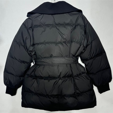 Women's Stylish Down Jacket with Belt for Winter Warmth