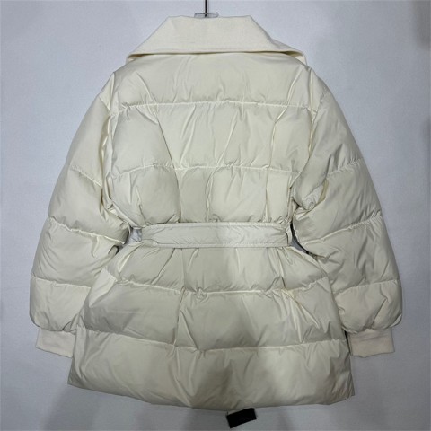 Women's Stylish Down Jacket with Belt for Winter Warmth