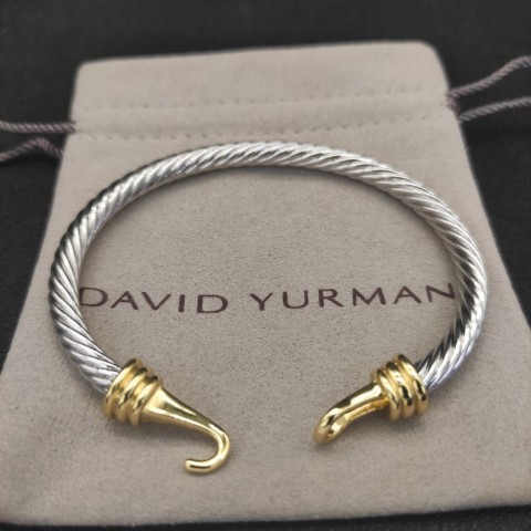 Davidly 7mm Gold-Tipped Inlaid Stone Charm Bracelet - DYSZ 11