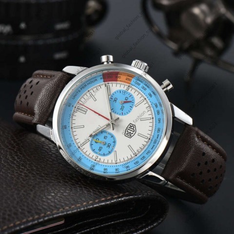 2024 New Men's Quartz Chronograph Watch with Moon Phase Function