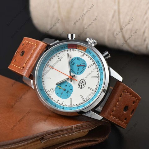 2024 New Men's Quartz Chronograph Watch with Moon Phase Function