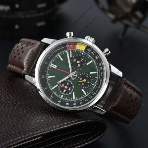 2024 New Men's Quartz Chronograph Watch with Moon Phase Function