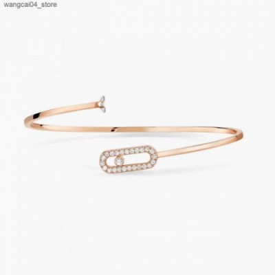 2025 French Classic S925 Sterling Silver Mobile Diamond Bracelet for Women - High-End Luxury Jewelry