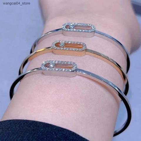 2025 French Classic S925 Sterling Silver Mobile Diamond Bracelet for Women - High-End Luxury Jewelry