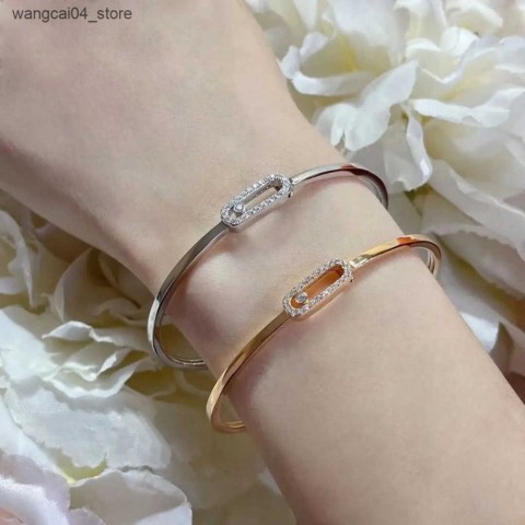 2025 French Classic S925 Sterling Silver Mobile Diamond Bracelet for Women - High-End Luxury Jewelry