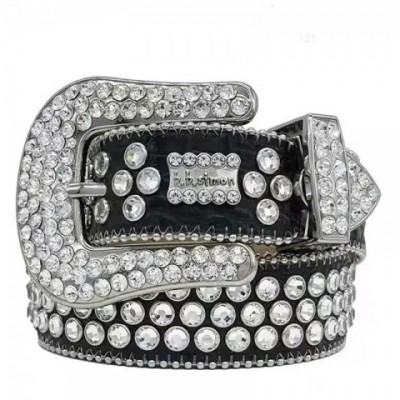 Luxury BB Simon Unisex Needle Buckle Leather Belt with 20 Color Options
