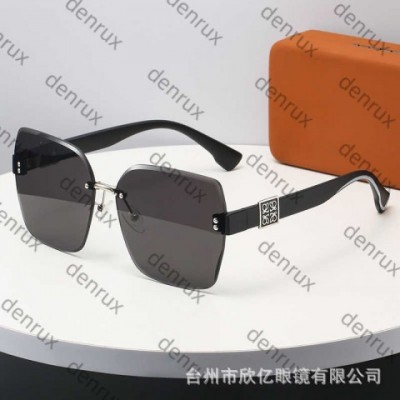 2025 H250416 Frameless Luxury UV400 Sunglasses for Women