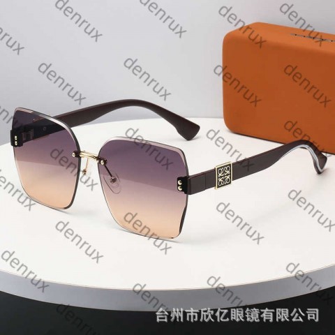 2025 H250416 Frameless Luxury UV400 Sunglasses for Women