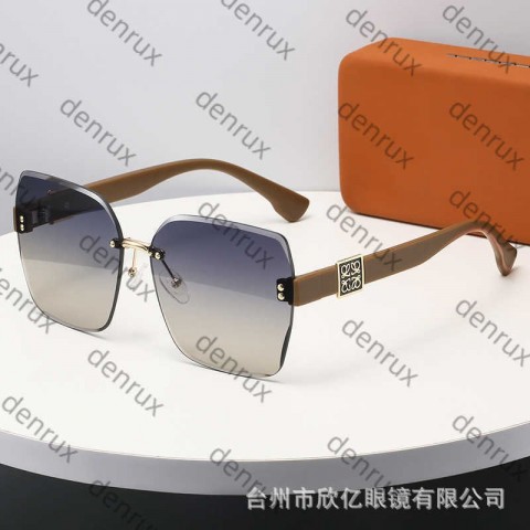 2025 H250416 Frameless Luxury UV400 Sunglasses for Women