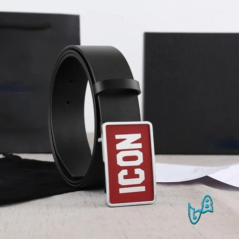 2024 Top Quality Men's Leather Belt with Metal Buckle