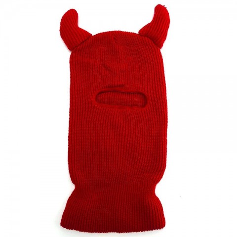 Y2K Fashion Monster Ears Balaclava with Warm Solid Color Beanie