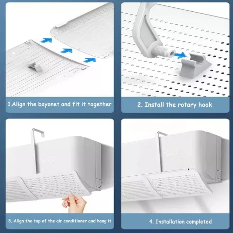 Air Conditioner Deflector 3-in-1 Scalable Windshield Outlet Baffle
