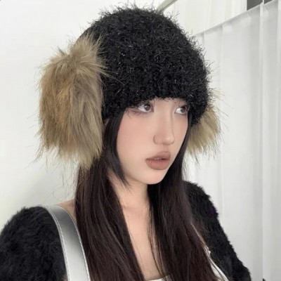 Y2K Plush Ear Muffs for Women - Warm & Cute Fur Earmuffs