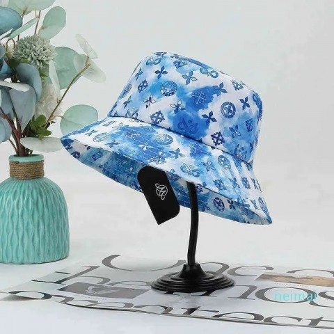 Fashion Brand Unisex Wide Brim Bucket Hat for Summer Sun Protection