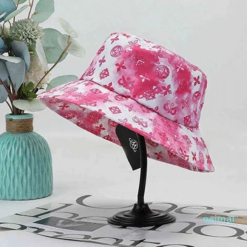 Fashion Brand Unisex Wide Brim Bucket Hat for Summer Sun Protection